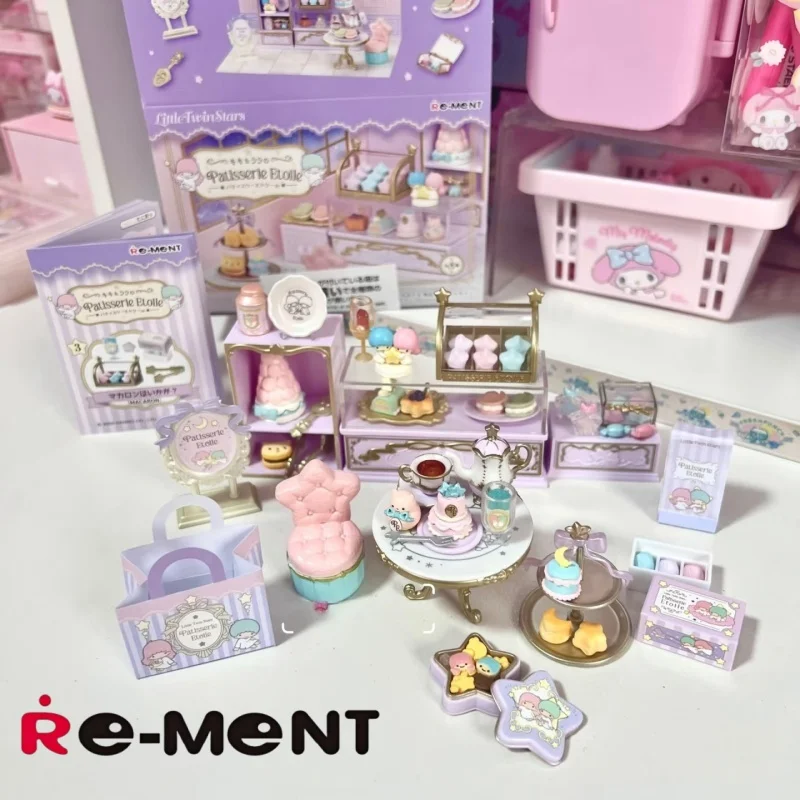 REMENT Little Twin Stars Patisserie Etoile Blind Box Decorazione Scena in Miniatura Cibo in Miniatura Giocattolo in Capsula Sanrio
