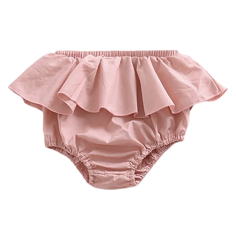 Newborn Underwear Baby Shorts Ruffles Girls Panties Infant Clothes Toddler Kids Casual Pants Children Floral Plaid Diaper Covers