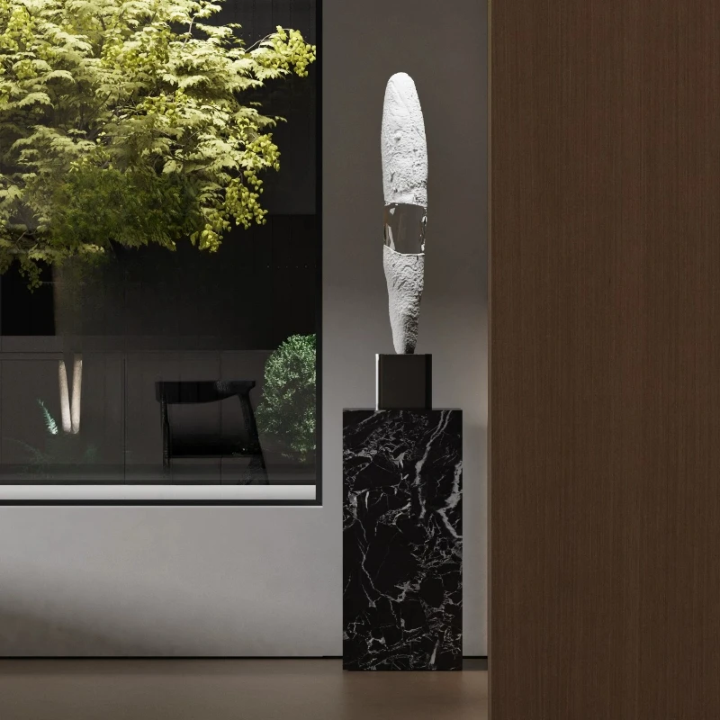 LTT1 Modern Art Rock Silence Sculpture Ornament Living Room Basement Cabinet Ornament