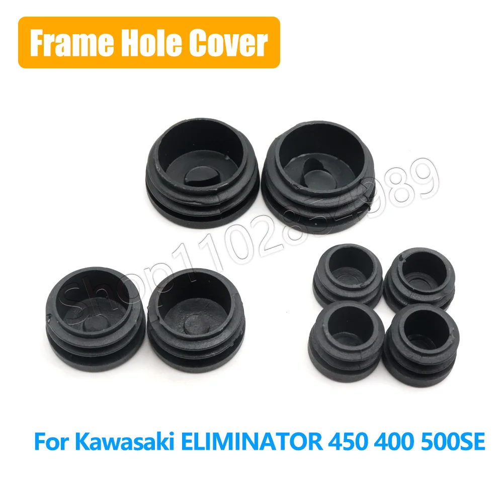 For Kawasaki ELIMINATOR 450 400 500SE Motorcycle Frame Hole Cover Caps Decorative Accessories Plastic Cap Plugs