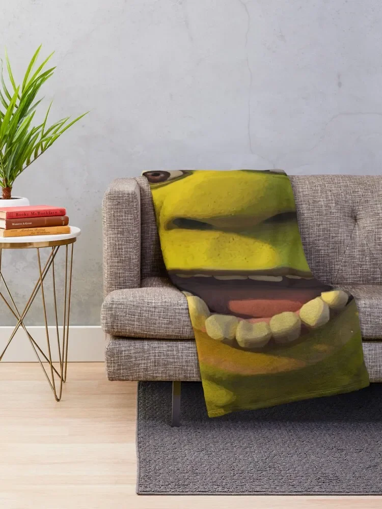 Surprised Shrek Throw Blanket blanket for giant sofa throw blanket for sofa stuffed blankets