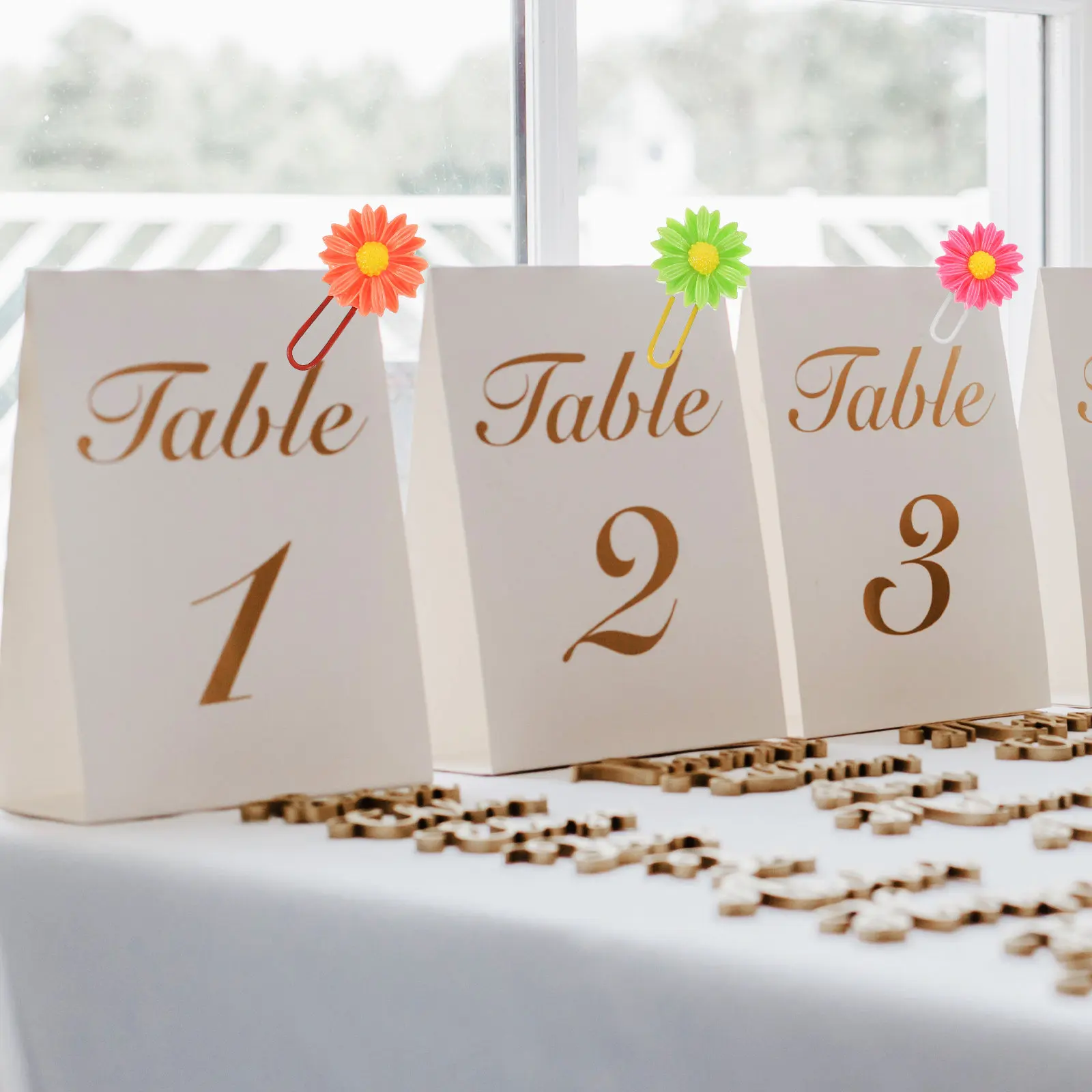 

Набор из 12 декоративных зажимов для бумаги в форме цветов с покрытием, для блокнотов, файлов, фотографий, скрапбуков