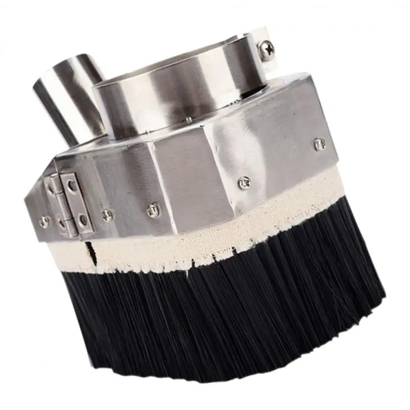 Engraving Machine Vacuum Hood Dust Cover with Thick Nylon Brush for CNC Woodworking Dust Collection