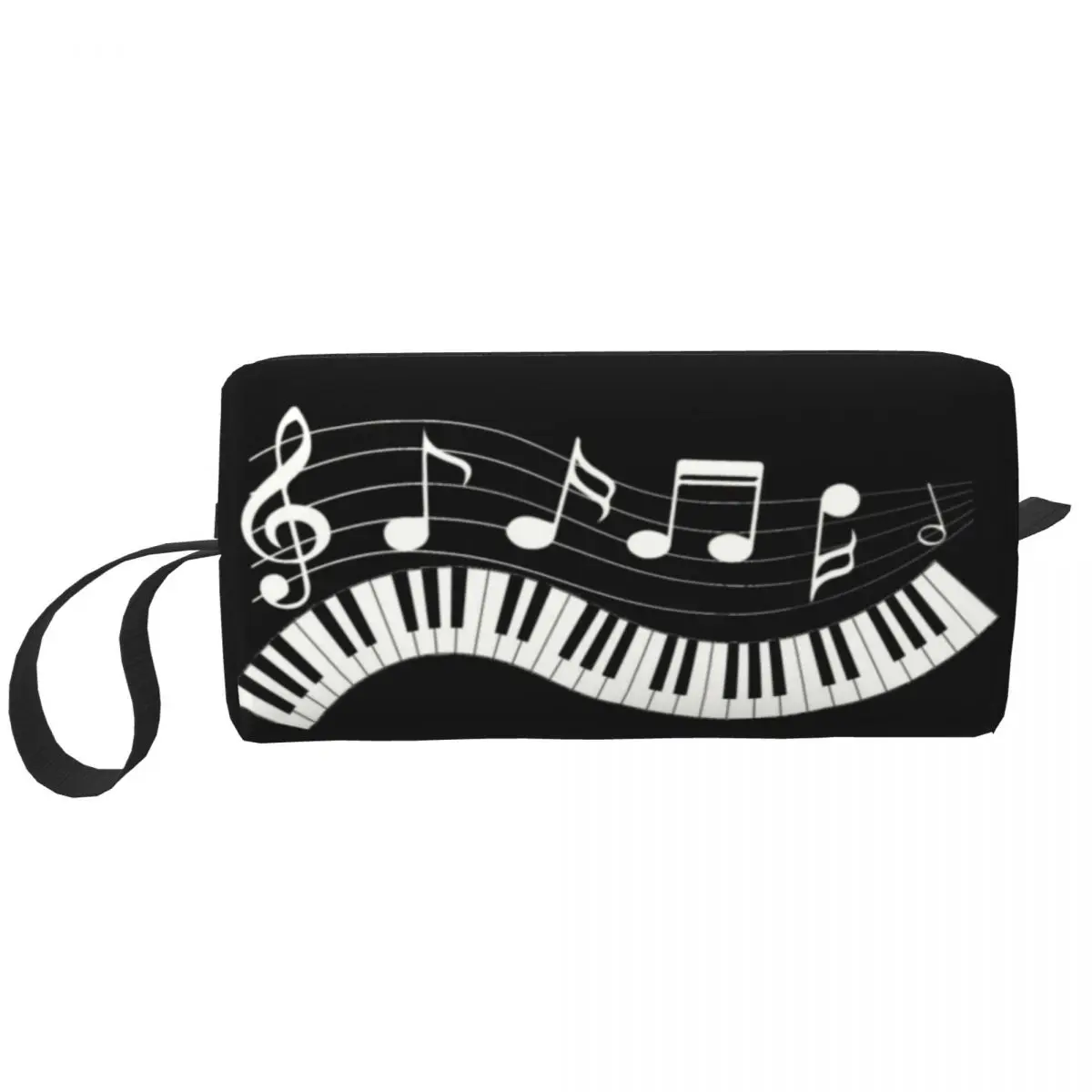 Piano Fantasy Cosmetic Bag Women Kawaii Big Capacity Fashion Music Note Makeup Case Beauty Storage Toiletry Bags