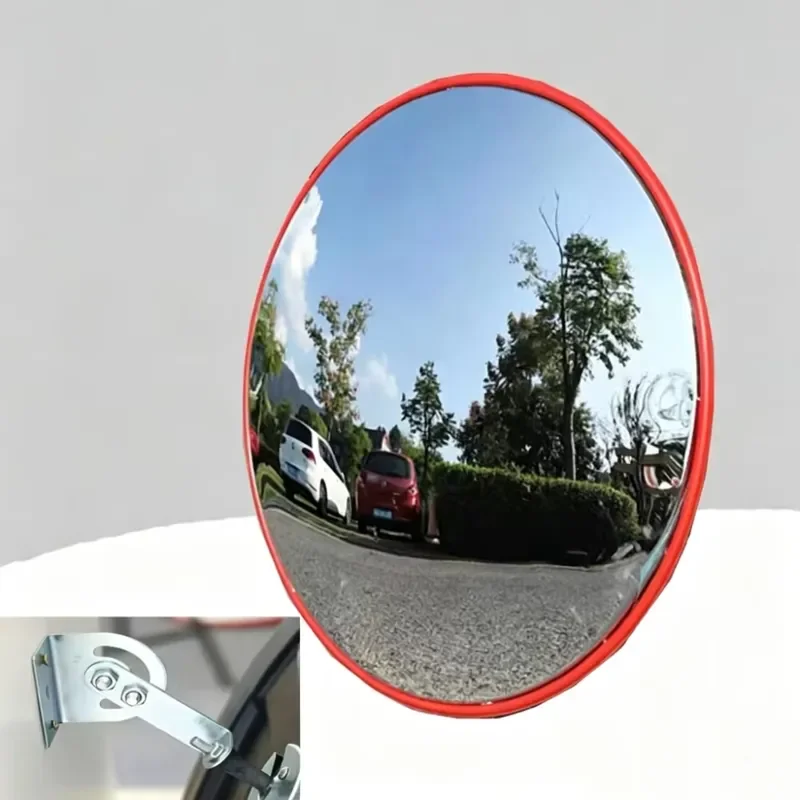 2pcs 80cm Indoor Dome Convex Mirror 180 Degree Wide Angle HD PC Anti Glare Safety Mirror for Supermarket Security