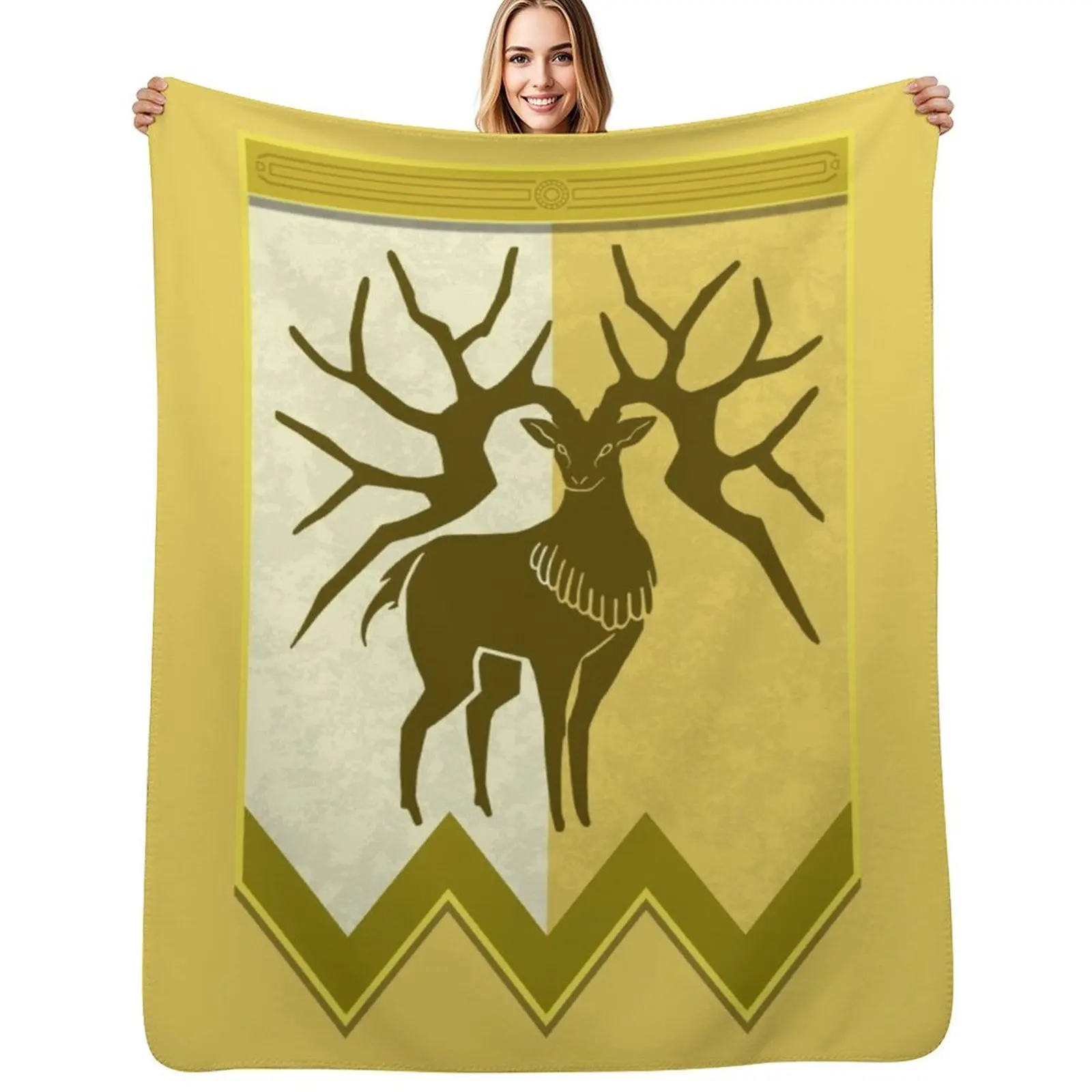 

Fire Emblem 3 Houses: Golden Deer Banner Throw Blanket Blankets For Bed Comforter halloween cosplay anime Blankets