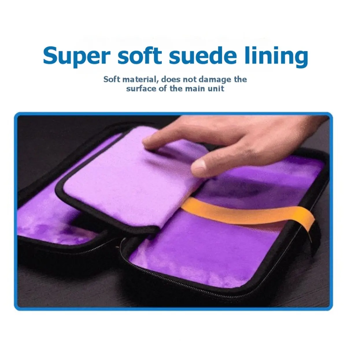 Storage Case for 2 Carrying Pouch Portable Hard Shell Waterproof Shockproof Ultra-Thin Storage Bag A