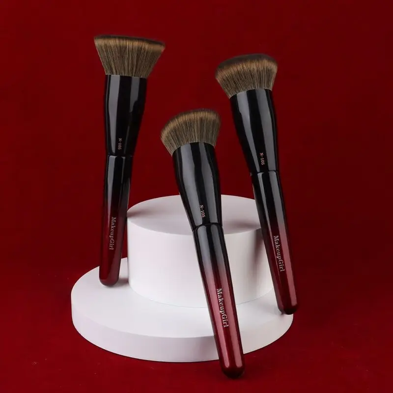 

Charming Lady Zhu Glaze N105 Imitation Squirrel Angled Loose Powder Setting Extra Large Soft Hair Makeup Brush