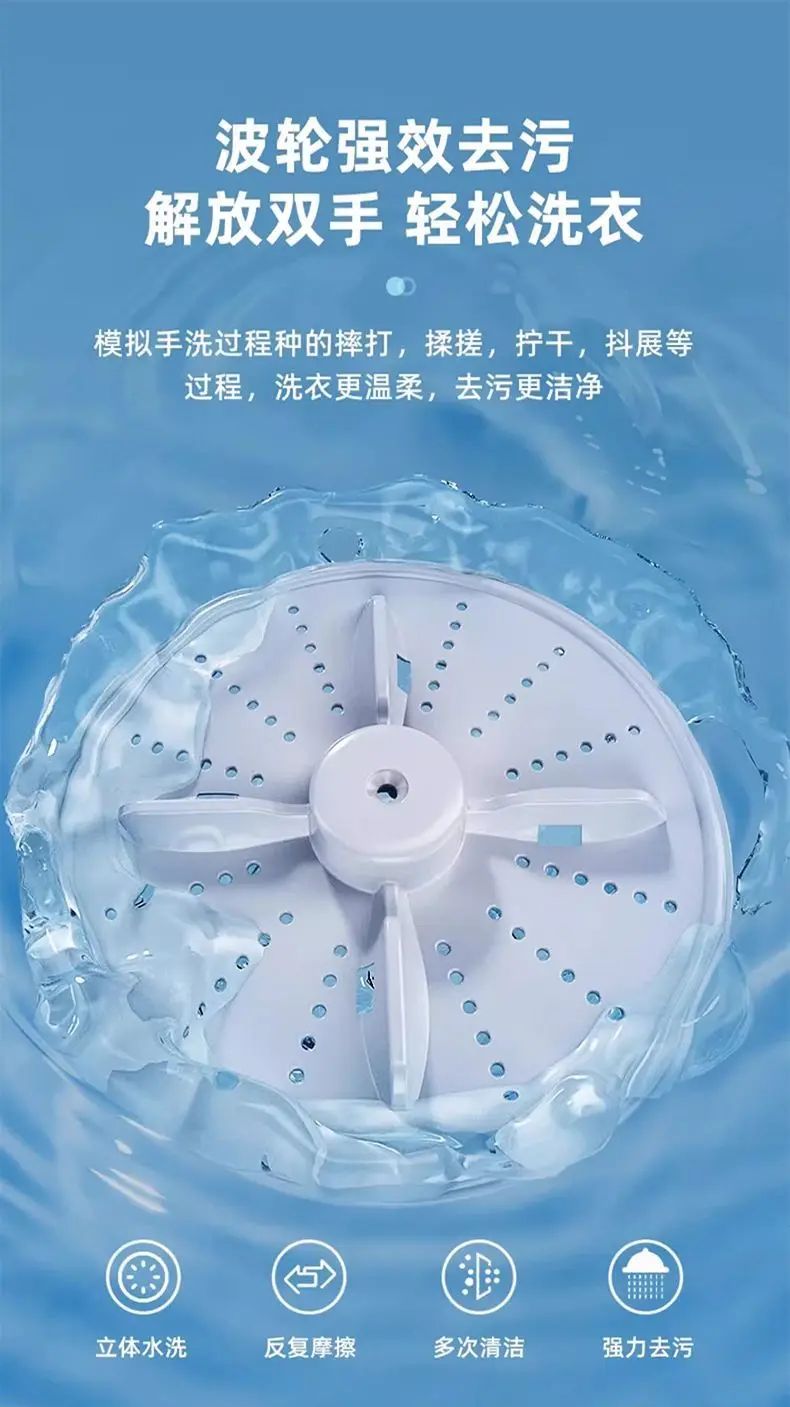 غسالة أوكس شبه أوتوماتيكية سعة 10 كجم ذات سعة كبيرة ودلو مزدوج وغسالة صغيرة ذات أسطوانة مزدوجة