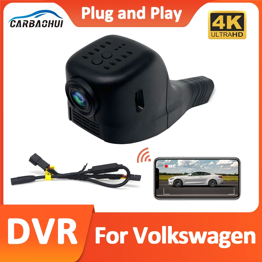 4K HD WIFi Car DVR Video Recorder Dash Cam For VW Volkswagen Magotan CC Bora Sharonto Touran Sagitar Octavia Passat Golf Toures