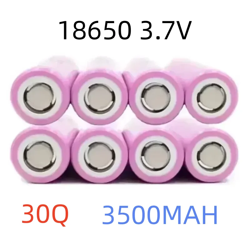 Original 100% INR 18650 Lithium-ion Rechargeable Battery 3.7V 3000mAh High Power Discharge 30A Current INR18650 30Q for Power to