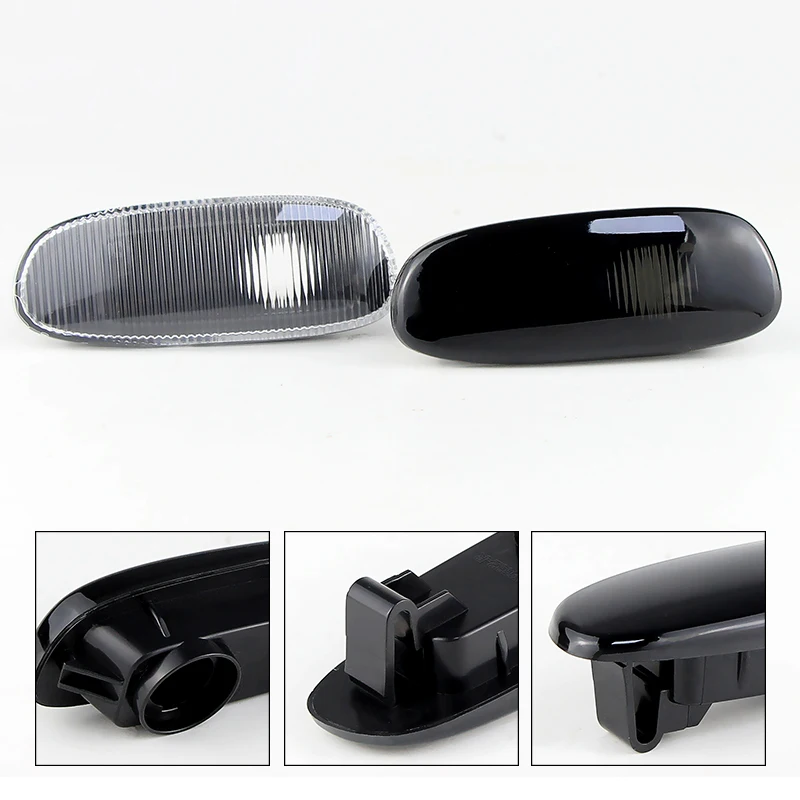 2x عدسة مدخنة الجانب ماركر مصباح إشارة لا لمبة OEM: 84401FA050 ل 1993-2001 سوبارو امبريزا GC GM GF اليسار اليمين اكسسوارات السيارات