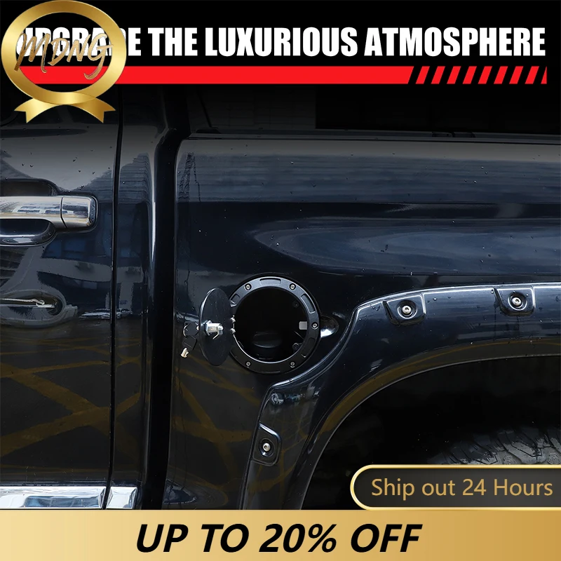 For 07-21 Toyota Tundra fuel tank cap anti-theft lock cover aluminum alloy (mecha model) car modification accessories