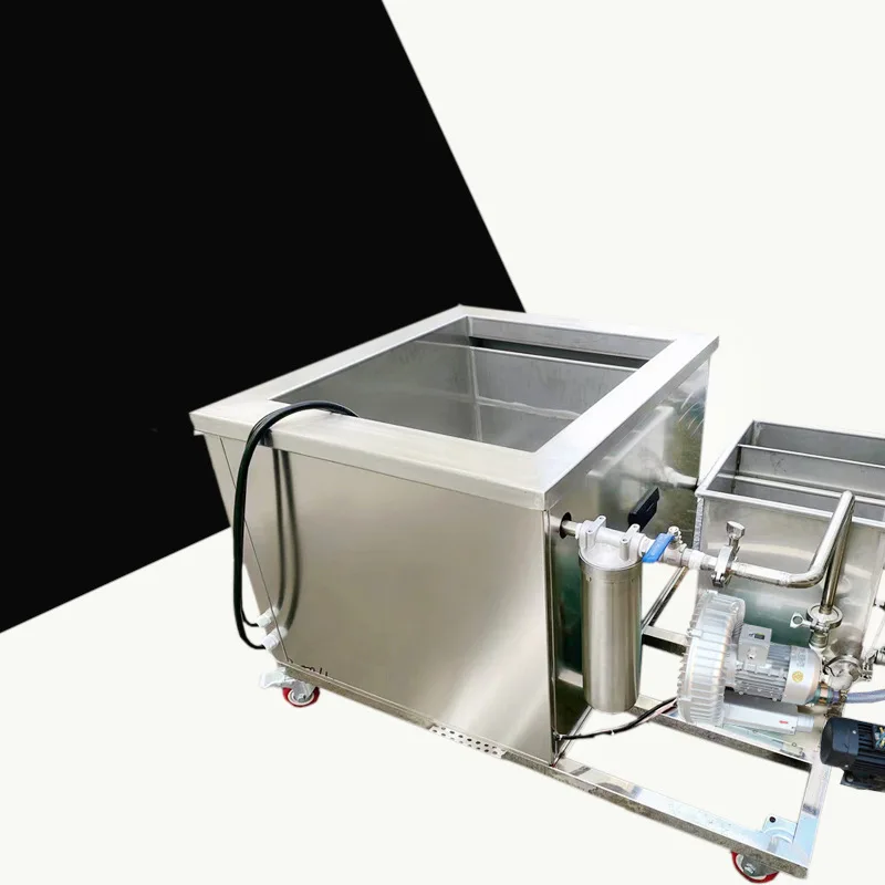 Industrial single-slot ultrasonic cleaning device, printed circuit board components, engine parts cleaning machine