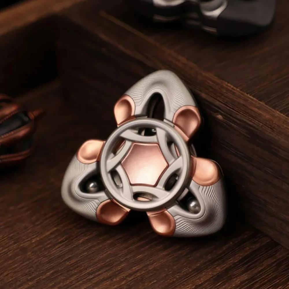 CHIMAGO EDC serpent Zirconium Fidget Spinner Fidget jouets pour adultes trois lames Fidget Spinner soulagement de l'anxiété Gadgets