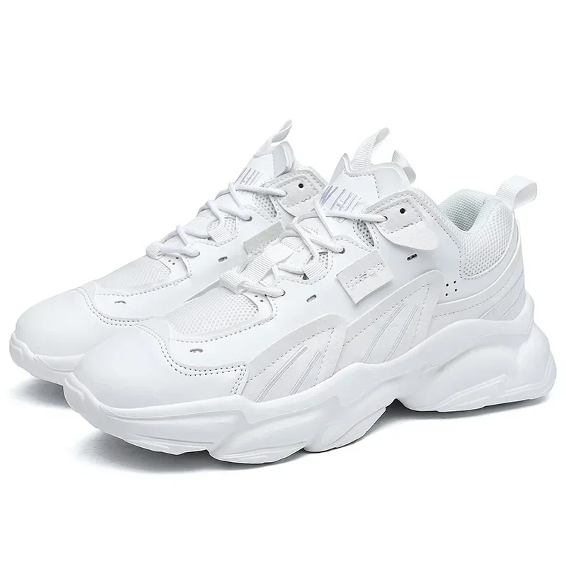 High Quality Elevator Shoes Men Hidden Heels 6cm Taller White Sneakers Heightening Shoes for Men Breathable Sports Shoe Sizes 46