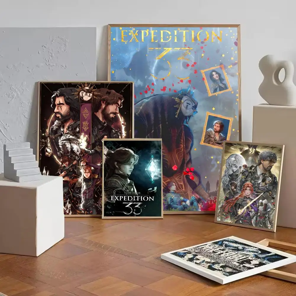 Game of the year C-Clair Art Obscur Expedition 33 Poster Art poster movie mural family childrens room wall decoration print Gift