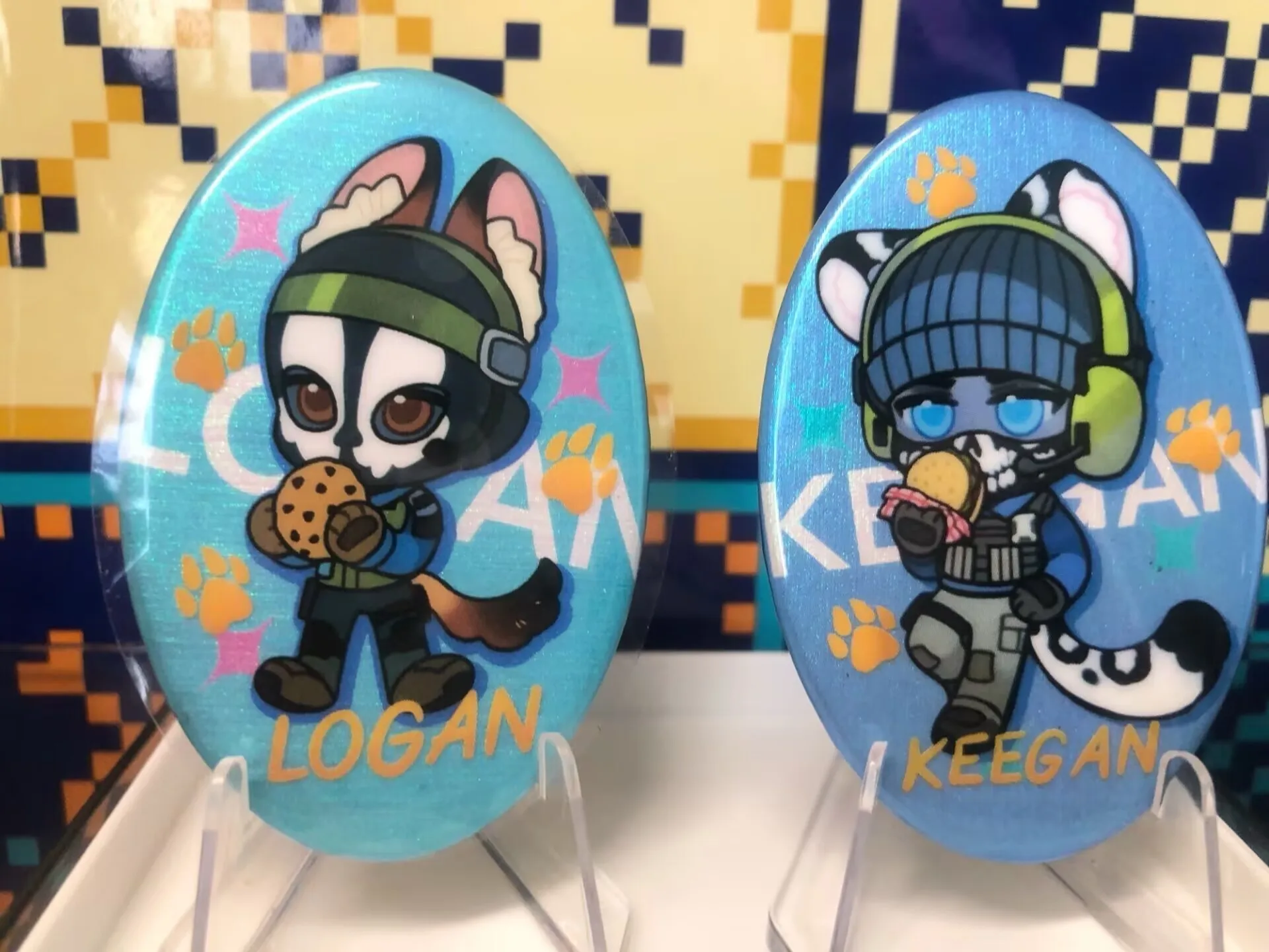 「コール オブ デューティ」グッズ: キーガン ローガン バー バッジ、ブリキ ブローチ、バックパック ペンダント、ミレー