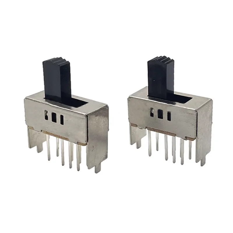 Large toggle switch SS-23E03G12(2P3T) Two-row 10-pin 3-speed vertical 20*9.4 sliding toy power supply