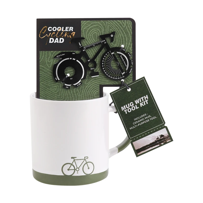 

Новинка, кофейные чашки, многофункциональный инструмент, набор кофейных кружек с велосипедным дизайном, лучшие идеи подарков, полный комплект для папы и мужчин