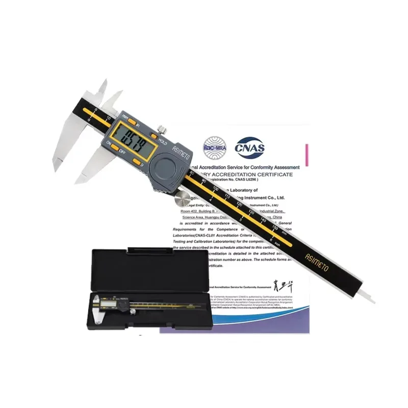 

Portable Waterproof Stainless Steel Digital Caliper 0-200mm 0.02mm Accuracy Long Jaw Precision Measuring Tool