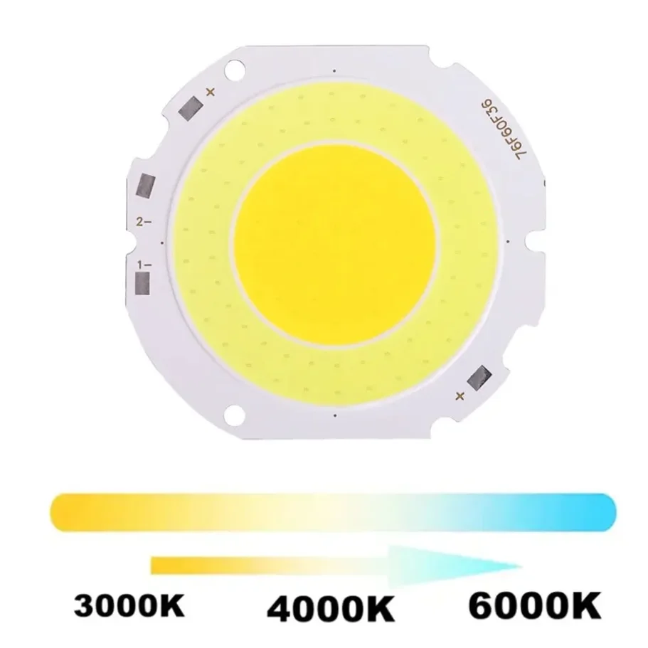 50W High Power LED COB Chip Light Source 7660 DC30V-150V Down Light Bulb Lamp Cold White 5000LM For DIY LED Flood Light Bulbs