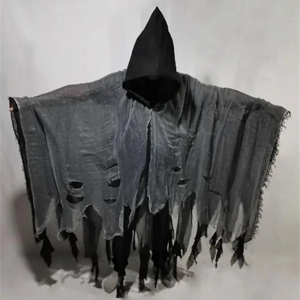 Halloween Unisex Dementor Cosplay Kostüm Tag der Toten Gothic Horror Zombie Kapuzenumhang Karneval Party Bühnenkostüm Requisiten – Detail 7