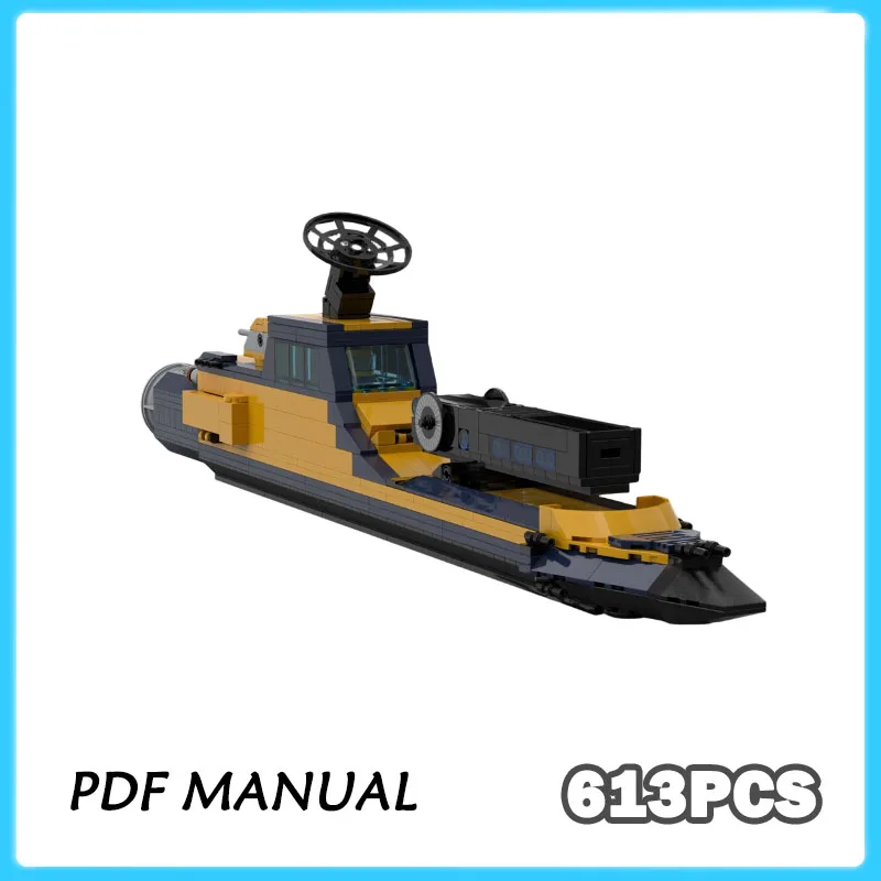 

Military Destroyer Construction Bricks Kit, Realistic Warship Model For Adult Collectors Decor 613PCS