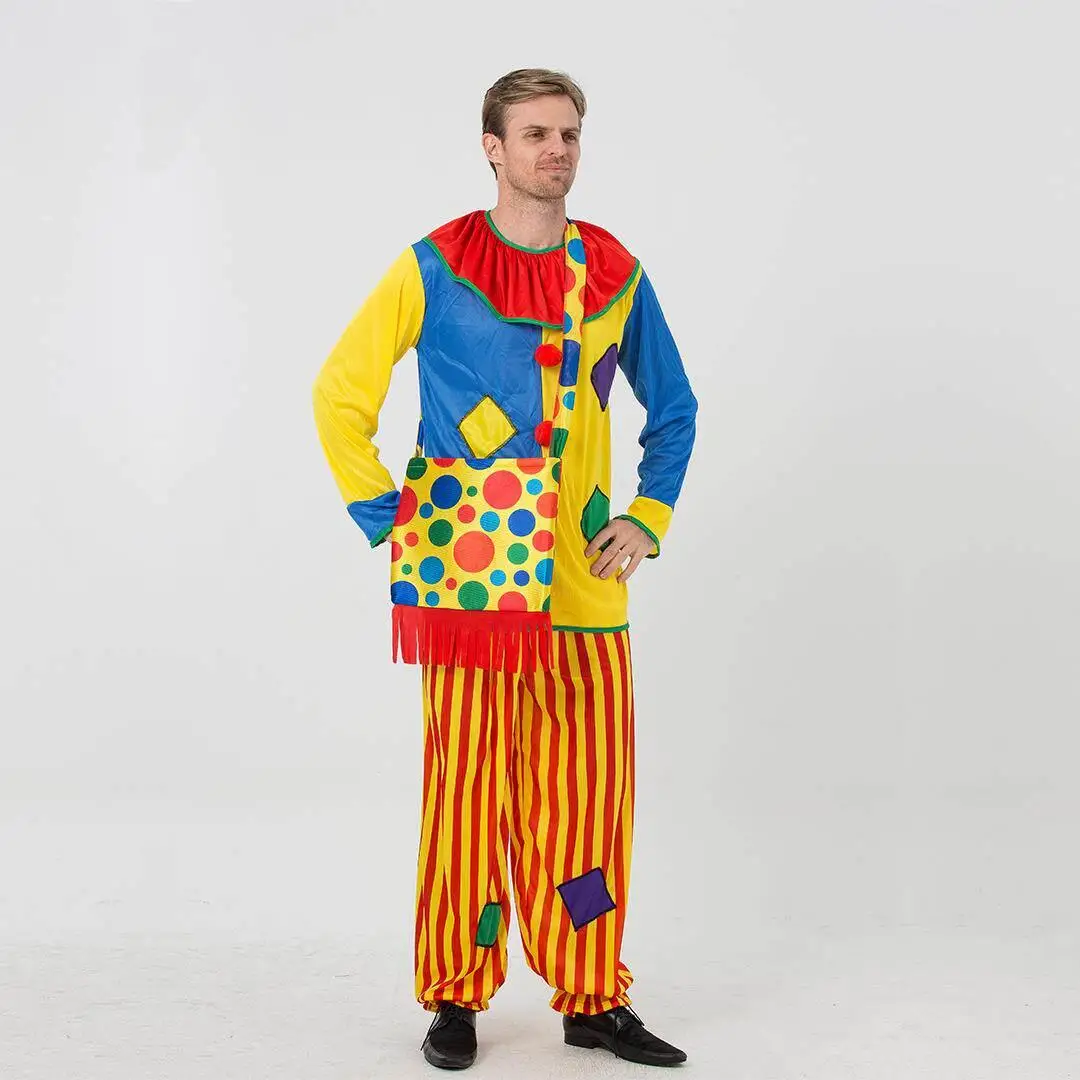 Halloween Patch Clown Performance Costume Women's Traditional Chinese Stage Costume No Brand Registered Trademark