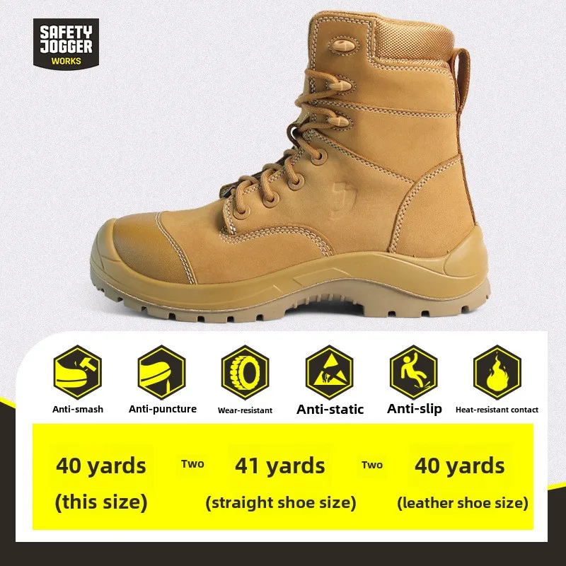 Skórzane gumowe buty robocze, wodoodporne, odporne na ścieranie, antypoślizgowe, ochrona stóp dla pracowników budowlanych.