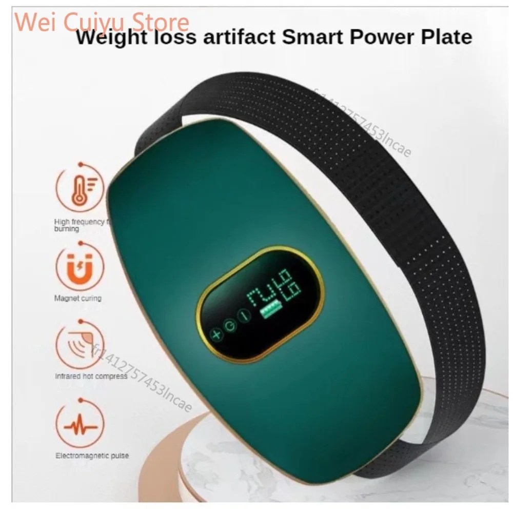 Ceinture de massage vibrante portable, brûleur de graisse électrique pour le remodelage corporel, équipement de massage multifonctionnel pour la perte de poids, conception confortable et portable, efficace pour le massage de la taille, de l'abdomen et des jambes, outil de soin corporel idéal et cadeau de vacances parfait pour la famille
