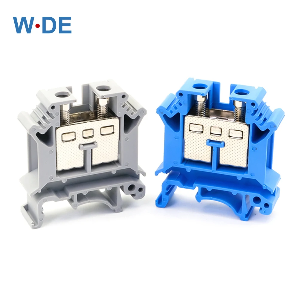 

Din Rail Terminal Blocks 10Pcs UIK-16 Universal Class Connector Screw ConnectionTerminal Strips Blocks UIK16 Wire Conductor