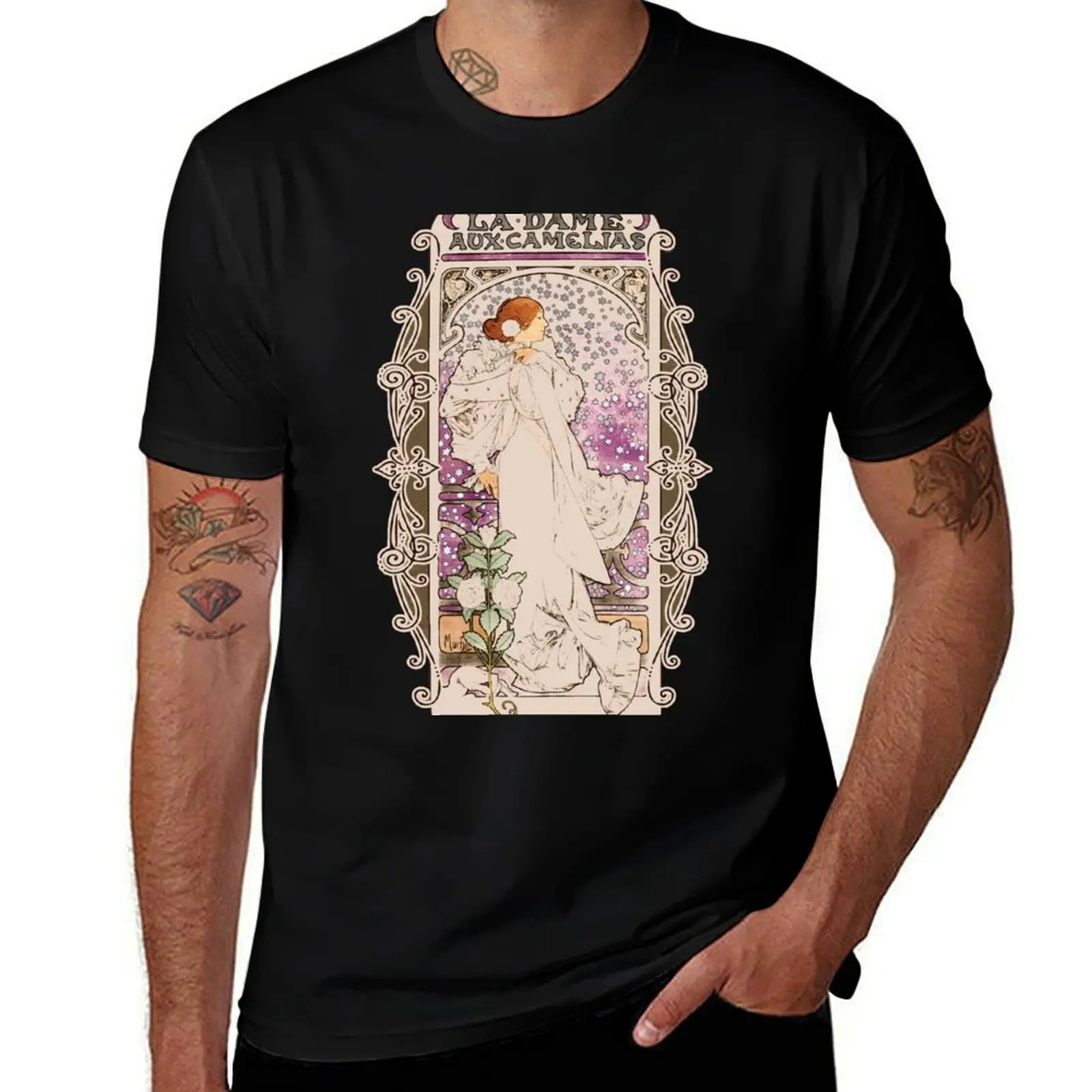 La Dame Aux Camelias - Verdi - La Traviata T-Shirt Sports Casual Short Sleeve Cotton Tee