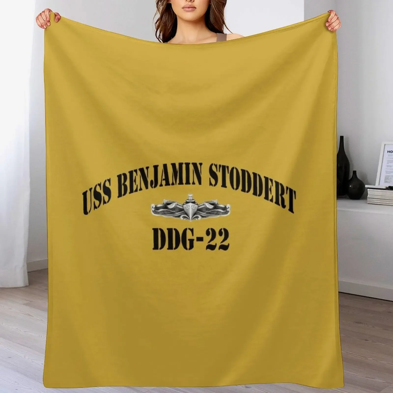 

USS BENJAMIN STODDERT (DDG-22) SHIP'S STORE Throw Blanket blankets ands Quilt heavy to sleep Summer Beddings Blankets