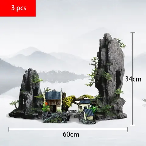 배송료 면제,가정용 어항 용품,모의 돌 수족관용품,가짜 산을 모방하다 어항 장식,대형 어항꾸미기,트리 수족관 장식,배 어항 장식품,식물 수족관 꾸미기