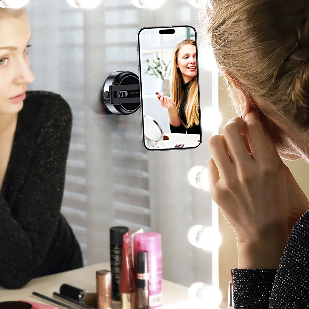 Electric Vacuum Magnetic Car Mount Stand for Cell Phone 360° Rotation Strong Suction Cup for iPhone 14 15 16 Hands-Free Holder