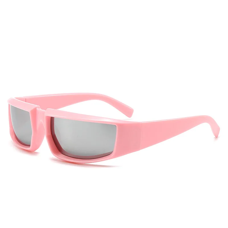Y2K Futuristische Tech-Sonnenbrille für Männer Cyberpunk Retro Schutzbrille Damen Edgy Streetwear Trendige Punk-Style Brillen Unisex – Detail 8