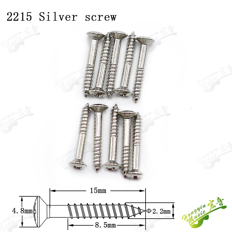 10 Pcs High Quality Pickguard Screws For Almost Guitar Bass MADE IN KOREA