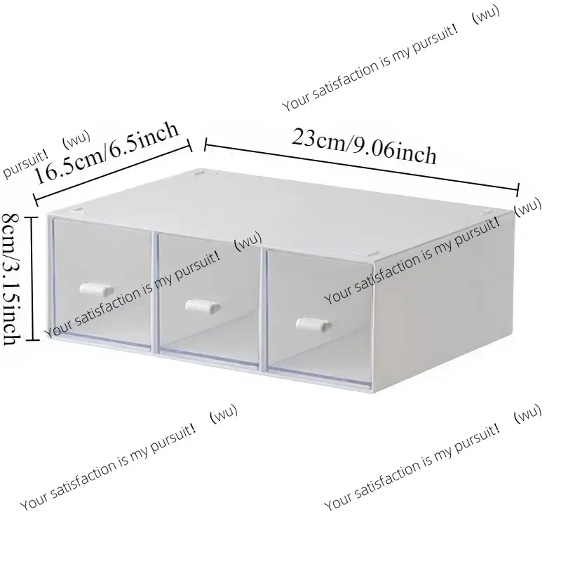 1PC Desktop Transparent Drawer Stackable Organizer Cosmetic Coffee Tea Bag Stationery Organizer Storage Boxes
