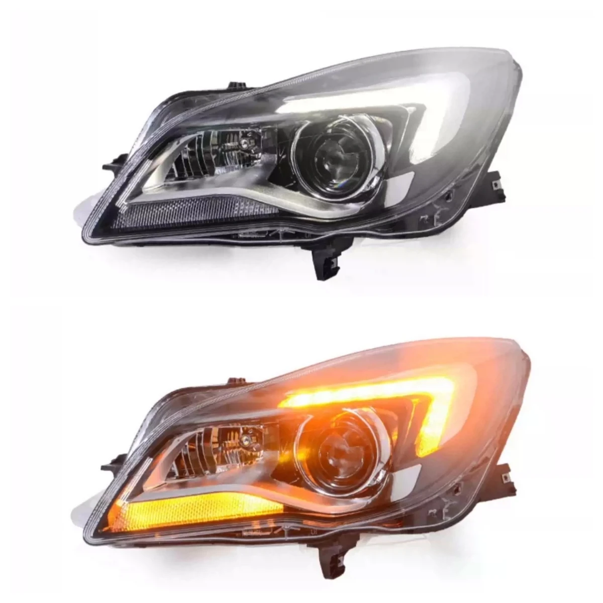 Led Front Headlight Assembly for Buick Regal Opel Insignia 14-16 Convert GS Deluxe Turn Signal Daytime Running Light