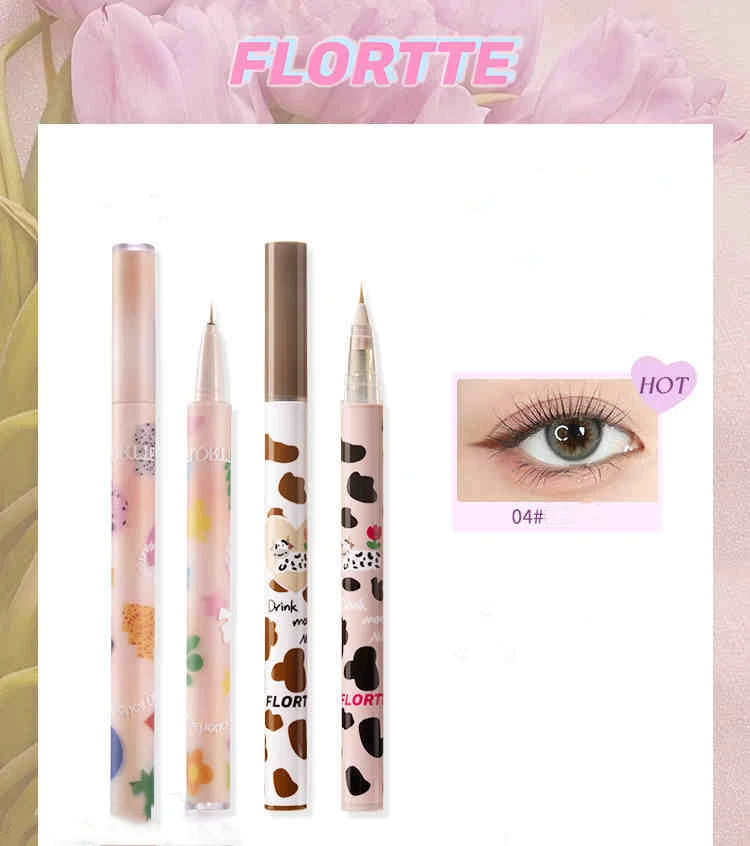 Flortte Very Beautiful Aegyo-sal Eye Shadow Pen Liquid Eyeliner Pen Long-Lasting Waterproof Non-Smudge Women Beauty Cosmetics