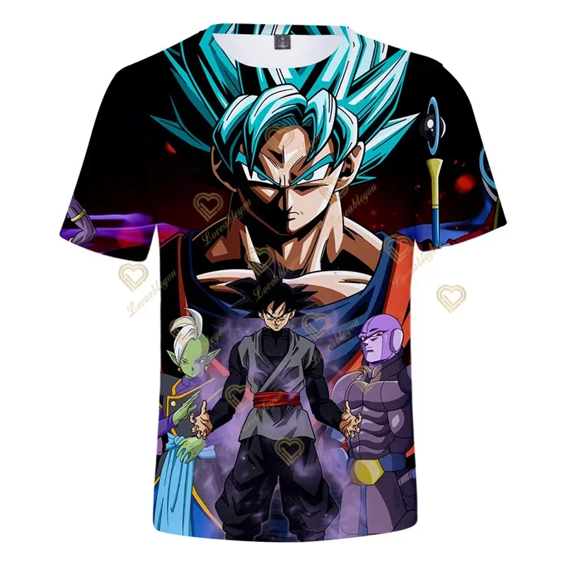 Dziecięca koszulka Dragon Ball Z Dzieci dla dziewczynki Chłopiec Dziewczynki Dzieci Nadruk 3D Koszulki Dziecko Topy Odzież Goku TShirt Ubrania