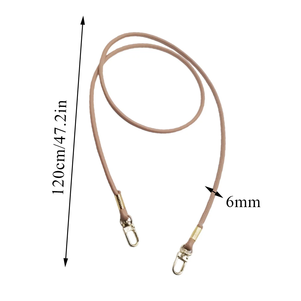 Bag Strap For Mini Shoulder Bag Round PU Leather Crossbody Bag Belt Replaceable Handbag Accessories Simple Phone Hanging Rope