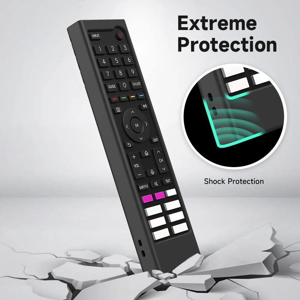 Remote Control Case for Hisense Smart TV QLED Voice ERF3J80H ERF3B80H ERF3I80H Silicone Cover Android TV ZDA205M ZDA2210803