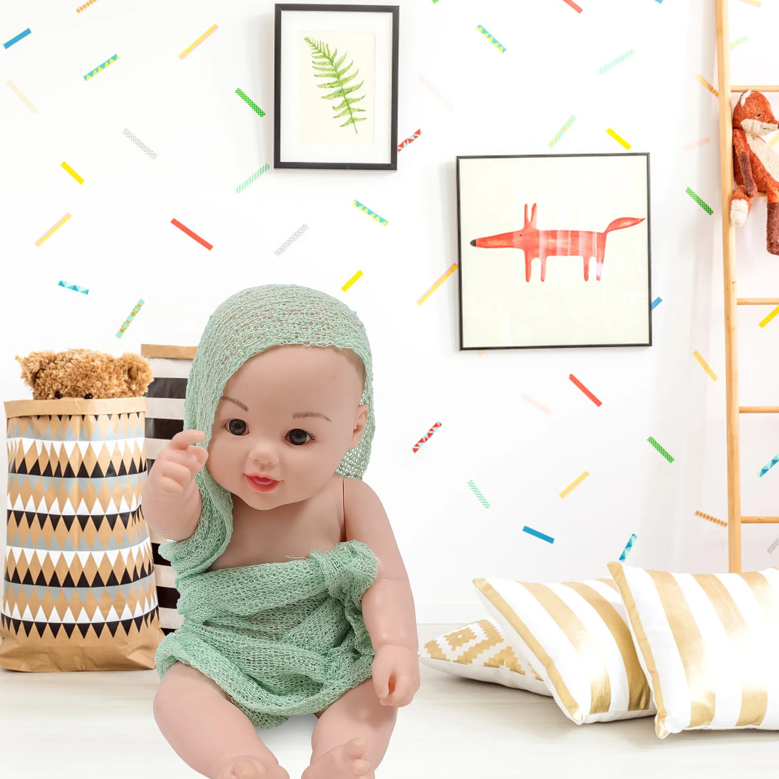 Super Stretchy Mint Green Newborn Baby Wrap Swaddle Long Baby Wrap Photo Prop DIY Maternity Photography