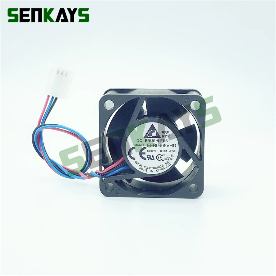 5V 0.50A  Delta EFB0405VHD 4020 40MM 40*40*20MM Cooling Fan Dual Ball Bearing Server Fan With 3pin