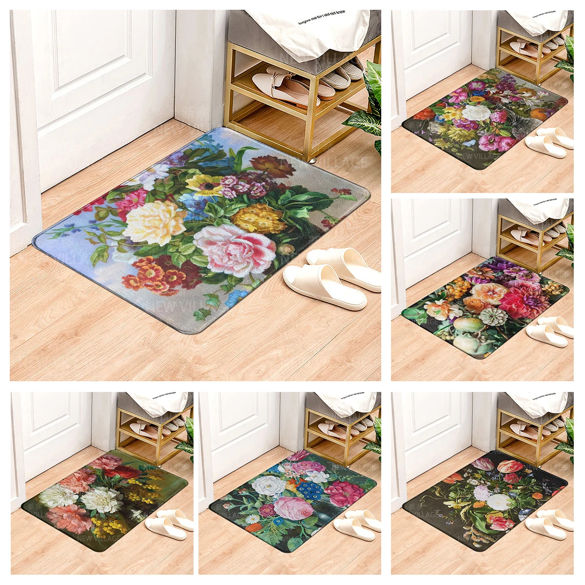 House entrance carpet Home Natural and Animal Styles doormat Room Bath mat Foot mat bath non-slip Kitchen water absorption mat