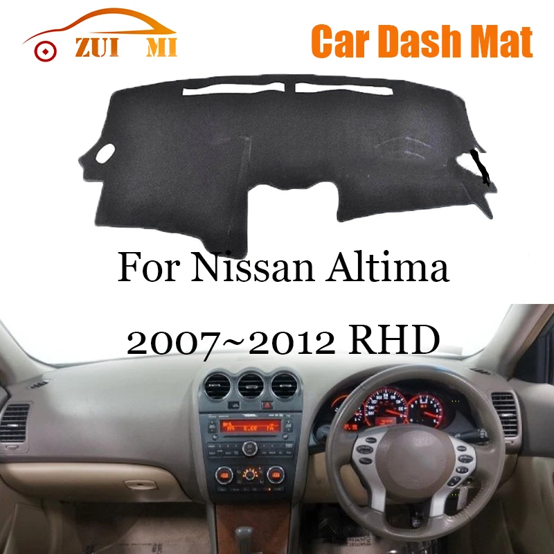 ZUIMI Dashboard Cover Dash Mat Dashmat For Nissan Altima 2007~2012 LHD RHD Dash Board Cover Pad Sun Shade