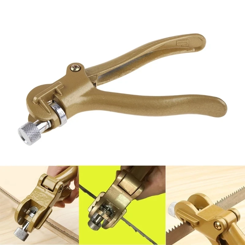 

U50 Portable Sawing Pliers Woodworking Adjust Saw Blades Tool Hand Saw Blade Teeth Clips Setting Tool Manual Sawset Puller Clamp