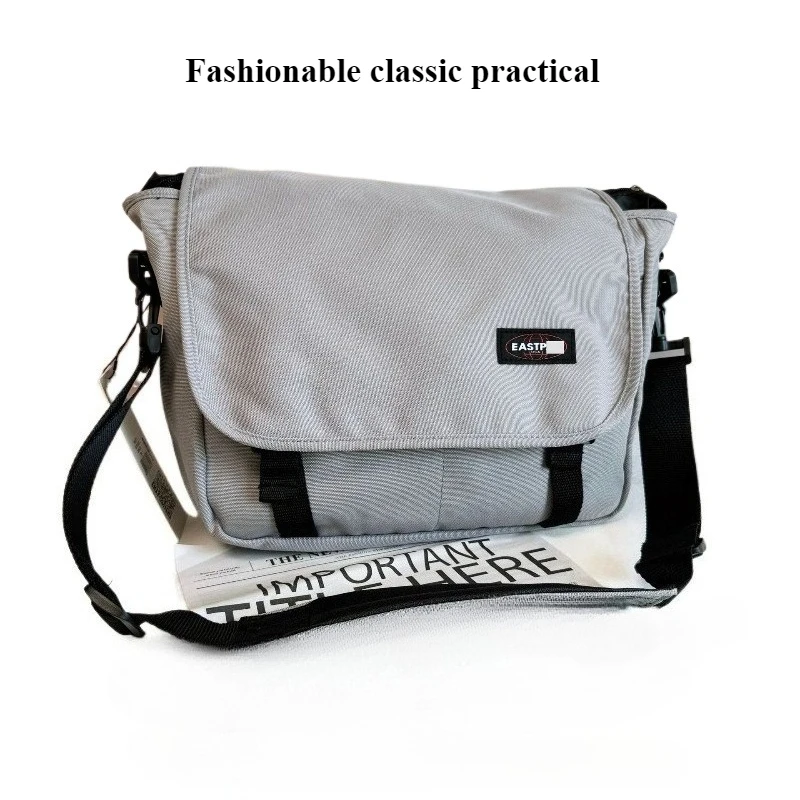 

Fashionable classic practical new men's and women's canvas embroidered waterproof outdoor crossbody casual travel shoulder bag